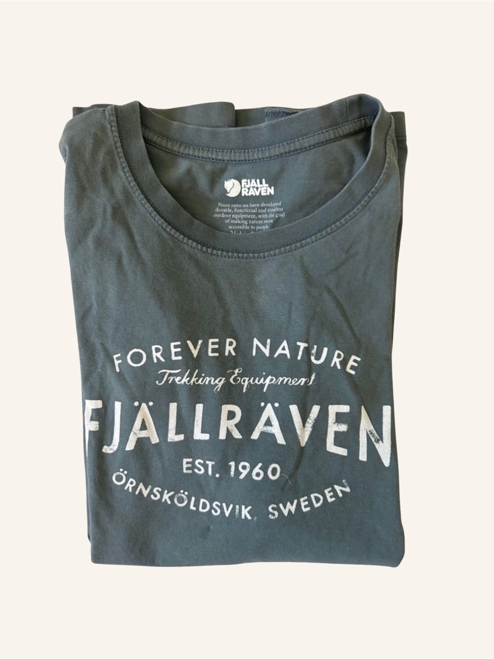 Fjällräven Men's Forever Nature Short Sleeve Tee - Green Men’s Medium - Picture 8 of 9